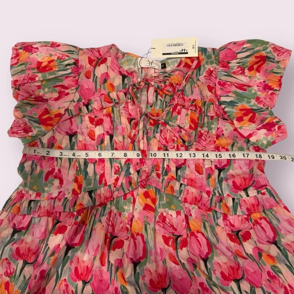 Tulips Ruffle Top Red - Picture 9 of 14